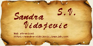 Sandra Vidojević vizit kartica
